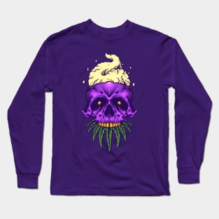 Purple Skull Long Sleeve T-Shirt